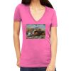 Tultex 214 - Ladies' Slim Fit Fine Jersey V-Neck Thumbnail
