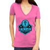 Tultex 214 - Ladies' Slim Fit Fine Jersey V-Neck Thumbnail