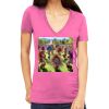 Tultex 214 - Ladies' Slim Fit Fine Jersey V-Neck Thumbnail