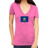 Tultex 214 - Ladies' Slim Fit Fine Jersey V-Neck Thumbnail