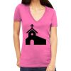 Tultex 214 - Ladies' Slim Fit Fine Jersey V-Neck Thumbnail