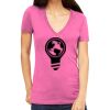 Tultex 214 - Ladies' Slim Fit Fine Jersey V-Neck Thumbnail