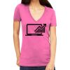 Tultex 214 - Ladies' Slim Fit Fine Jersey V-Neck Thumbnail