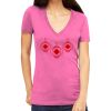 Tultex 214 - Ladies' Slim Fit Fine Jersey V-Neck Thumbnail