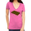 Tultex 214 - Ladies' Slim Fit Fine Jersey V-Neck Thumbnail