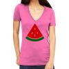 Tultex 214 - Ladies' Slim Fit Fine Jersey V-Neck Thumbnail