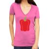 Tultex 214 - Ladies' Slim Fit Fine Jersey V-Neck Thumbnail