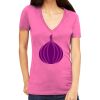Tultex 214 - Ladies' Slim Fit Fine Jersey V-Neck Thumbnail