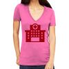 Tultex 214 - Ladies' Slim Fit Fine Jersey V-Neck Thumbnail