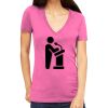 Tultex 214 - Ladies' Slim Fit Fine Jersey V-Neck Thumbnail